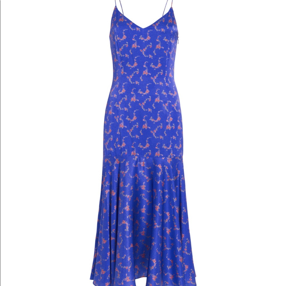 CAROLINE CONSTAS Kai Stretch Silk Slip Dress